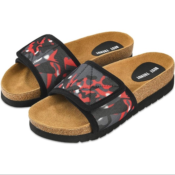 Womens Slip On Sandals With Adjustable Strap Size 9 - Picture 1 of 11